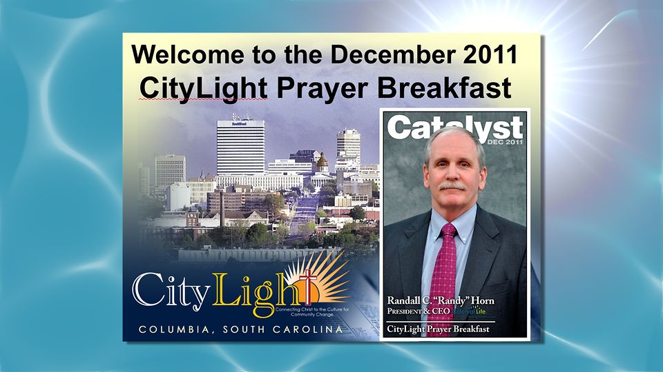 CityLight Prayer Breakfast December 2011 - Randy Horn 120111