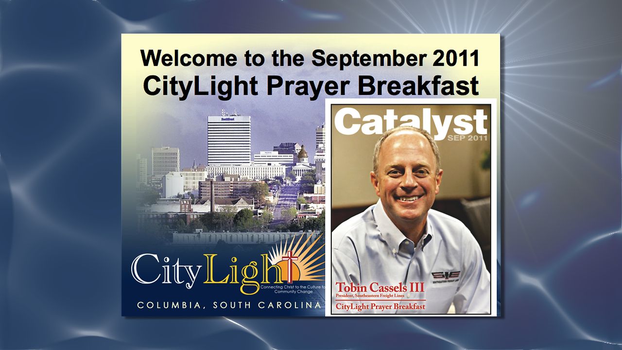 CityLight Prayer Breakfast September 2011 - Tobin Cassels III 090111